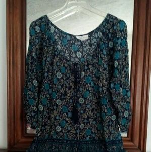 Multicolored Bohemian blouse